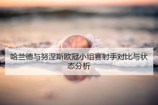 哈兰德与努涅斯欧冠小组赛射手对比与状态分析